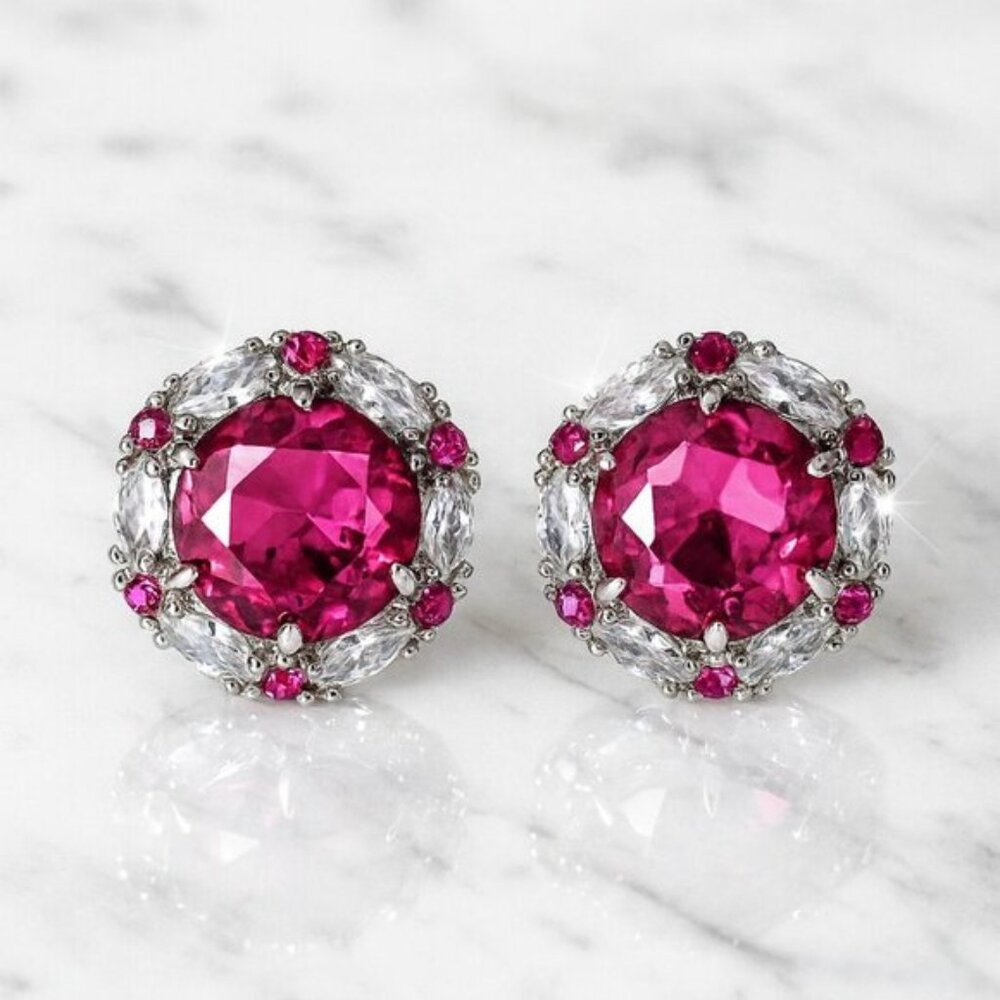 "Diva" Hot Pink Earrings